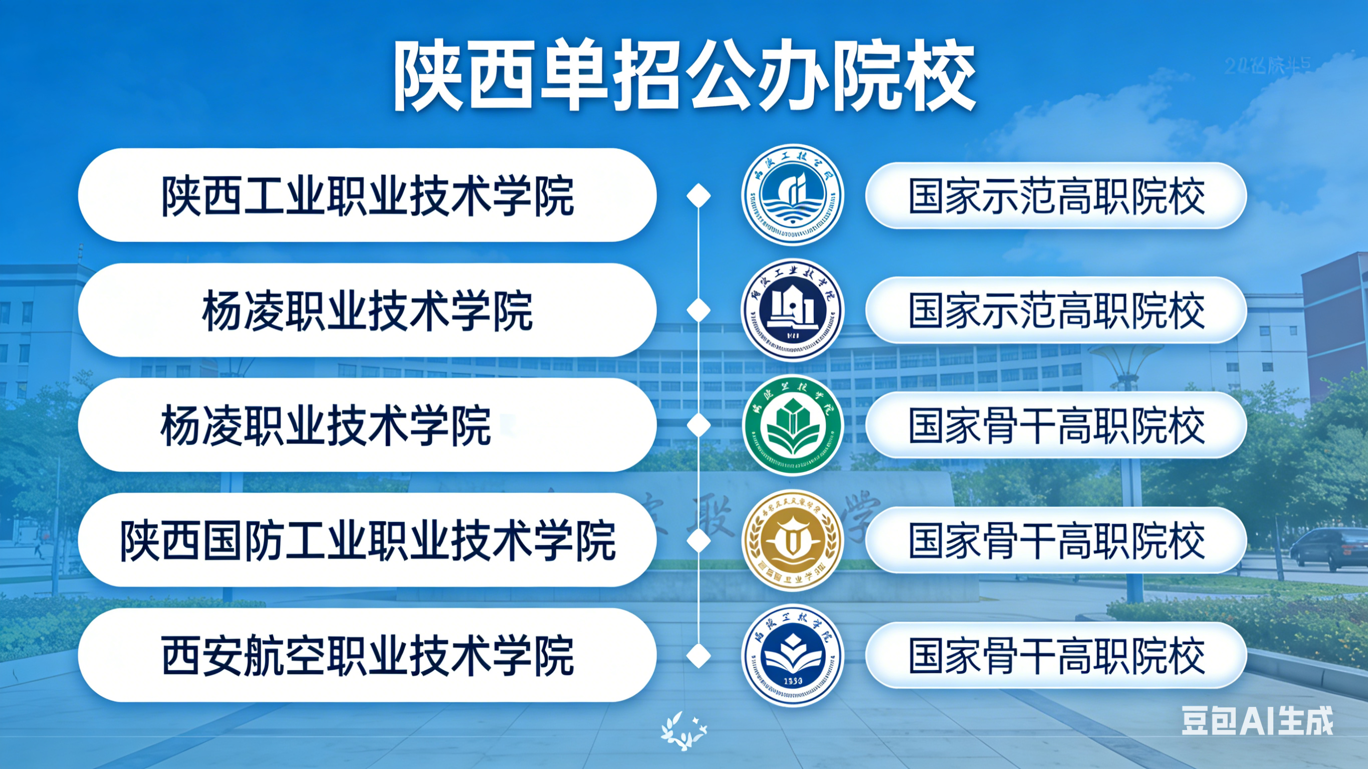 陕西单招公办院校